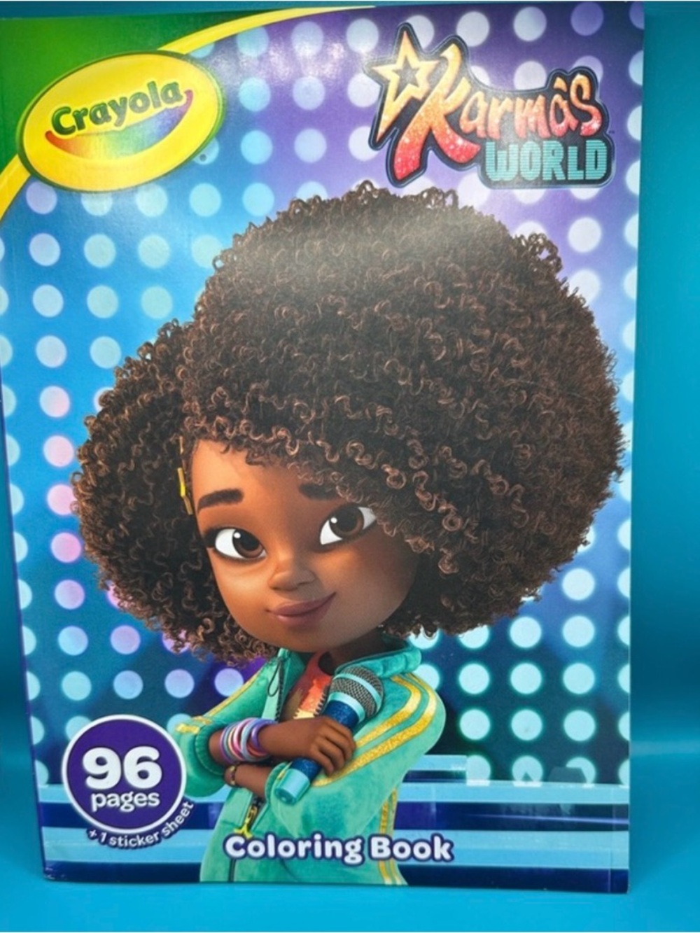 Crayola Karmas World Coloring Book - Brown, Teal, Purple